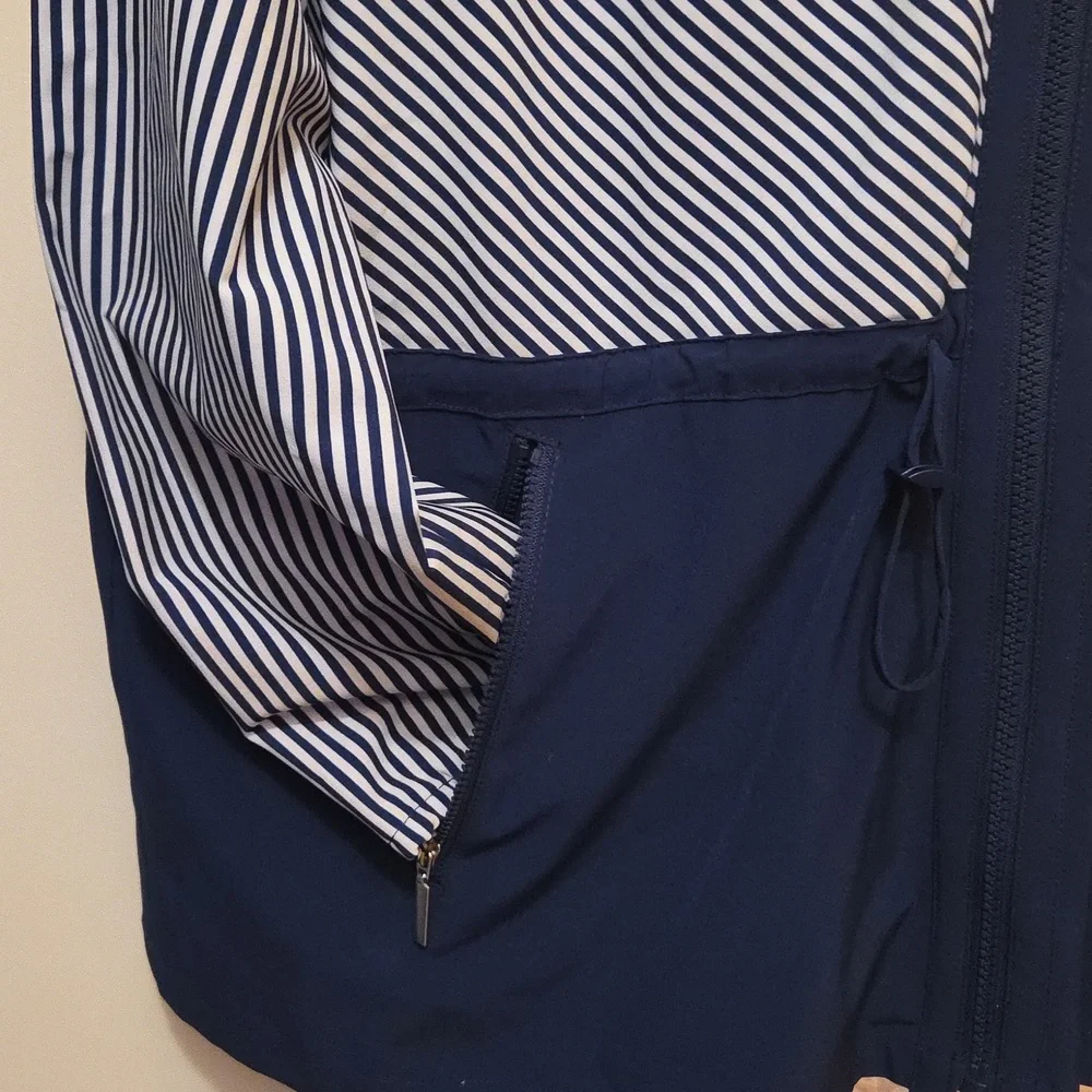 Chico's ZENERGY Blue and white  Jacket, Hooded  Matching Skort - Picture 4 of 8